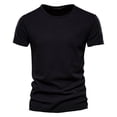 thumbnail image 3 of Hawaii Men‘s Casual Short Sleeve T-shirt 100% Cotton 9 Colors Summer Sports Clothing Top S-5XL High Quality Solid Color T-shirt, 3 of 7