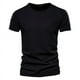 thumbnail image 1 of Camiseta 100% de algodón para hombre, camisetas finas informales de Fitness suaves para verano, ropa para el hogar para hombre, camiseta sólida de manga corta con cuello redondo para hombre, 1 of 5