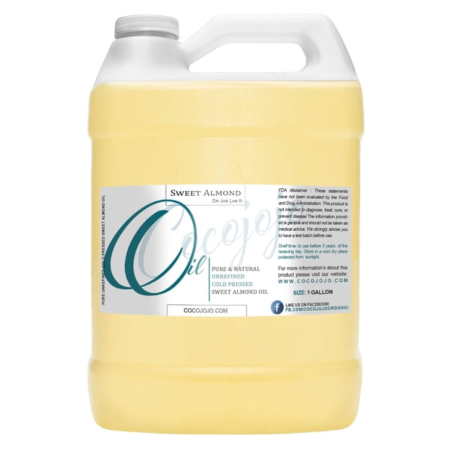 Aceite de almendras Dr. Joe Lab 100% puro, natural, prensado en frío, 1 litro