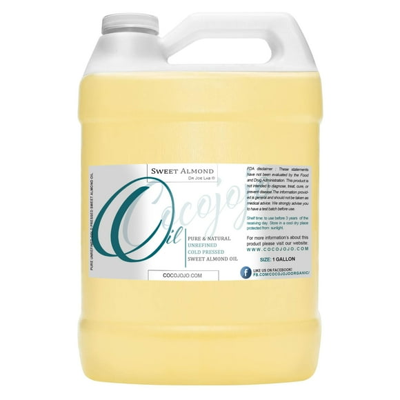 Aceite de almendras Dr. Joe Lab 100% puro, natural, prensado en frío, 1 litro