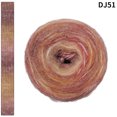 thumbnail image 1 of Xiao Hua Hilo de 200 g, 58 % acrílico, para crochet, kit de crochet con cambio de color suave, hilo grande, AQ, 1 of 3