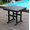 Black-1Pcs, variant on Resenkose Modern 35.43" HDPE Outdoor Dining Table, All Weather Patio Table with Umbrella Hole for Garden, Backyard, Black