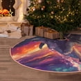 thumbnail image 5 of Sikiie Astronaut Dolphin Nativity Christmas Tree Skirt, Jesus Christian Winter Holiday Tree Mat Decoration(30-48IN)48", 5 of 6