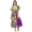 Green and Purple, variant on Bimba Exclusive Rayon Maxi Kaftan Chic Coverup Dress Drawstring Waist Night Wear