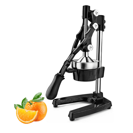 

Manual Press Type Citrus Juicer - Commercial Juicer for Oranges Lemons (Black)