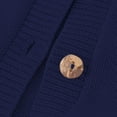 thumbnail image 3 of Coerni Girls Cardigan Sweater School Uniform Button Long Sleeve Knit Tops Kids Cropped Outerwear Casual Open Front Chunky Clothes, 3 of 5