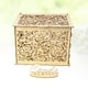 thumbnail image 5 of Caja de madera para guardar regalos de boda, ideal para fiestas (1 llave + 12 anillas de goma, tamaño grande), 5 of 8