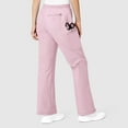 thumbnail image 2 of Wink WonderFLEX Grace - Women's Flare Leg Cargo Scrub Pant, Rose Blush, XL, 2 of 7