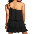 thumbnail image 5 of Femmes Été une Robe Épaule Sans Manches Couches Mini Robe, 5 of 5