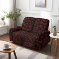 thumbnail image 2 of SCRAWLGOD Rose Love Heart Print Stretch Recliner Slipcover for Valentine's Day Anti Scratch 2 Seater Reclining Slipcover Washable Anti Slip Recliner Cover, 2 of 8