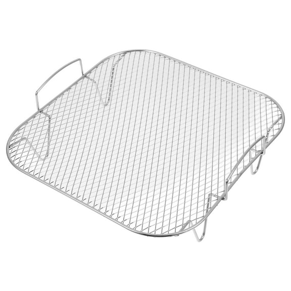 2-Piece Stainless Steel Air Fryer Rack Set for Home Cooking with Multi-Use Versatile Accessories