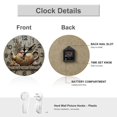 thumbnail image 2 of Wall Clock Decorative - Tea Pot Rustic Shelf Print 2D Vintage Wall Clocks Battery Operated Silent Non-Ticking for Bedroom, Living Room, Kitchen, Office, Classroom, 9.84 Inch, 2 of 7