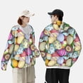 thumbnail image 4 of Kdxio Colorful Easter Eggs Print Women Men Sun Protection UPF 50+ Jackets Zip Up Long Sleeve Hoodie Hiking Lightweight with Pockets, 4 of 7