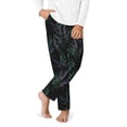 thumbnail image 2 of Yiaed Lavender Flowers Print Teenagers' Lounge Pants, Loose PJ Bottoms, Long Pajama Pants for Men-Large, 2 of 6