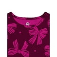 thumbnail image 2 of Wonder Nation Toddler Girls Long Sleeve Play Dress, Sizes 12M-5T, 2 of 3