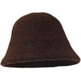 thumbnail image 1 of LinYooLi Y2K Hat Female Fashion Autumn/Winter Solid Color Wool Fisherman Hat Thicken Warm Bucket Hat Simple Basin Hat Male, 1 of 8