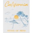 thumbnail image 2 of Americana Collection California State Of Mind T-Shirt Blanc 2TG, 2 of 3