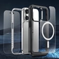 thumbnail image 4 of Dteck Magnetic Case for iPhone 15 Pro Max, Compatible with MagSafe Shockproof Case with Built-in Screen Protector, Full Body Protective Cover for iPhone 15 Pro Max, 4 of 6