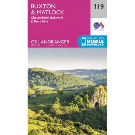 Landranger (119) Buxton & Matlock, Chesterfield, Bakewell & Dove Dale (OS Landranger Map)