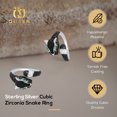 thumbnail image 4 of 925 Sterling Silver Black Panther Diamond CZ Ring, 4 of 7