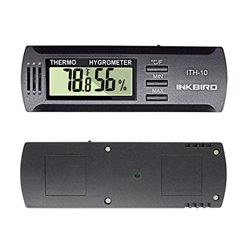Temperature Humidity Bluetooth Smart Sensor Inkbird Mini Digital Thermometer and Hygrometer for Guitar Humidor Mason Jar Incubators 