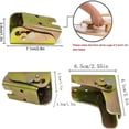 thumbnail image 2 of 4 Uds. Bisagra de bloqueo de autosoporte plegable, accesorios para patas de servicio pesado, abrazaderas angulares, soporte de extensión para mesa, patas plegables, mesas de trabajo plegable, 2 of 5