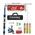 thumbnail image 3 of Meottam Christmas Kids Fishing Pole Set, Telescopic Fishing Rod and Reel Combo for Kids, Youth Toys Gift with Spincast Fishing Reel, Fishing Tackles, Fishing Lures, Fishing Lines (Blue), 3 of 7