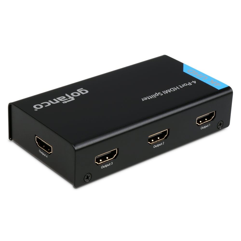 gofanco 4Port HDMI Splitter 4K Black (Splitter4P)