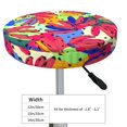 thumbnail image 4 of Disketp Colorful Bananas Funda Redonda para Taburete, Funda de Cojín para Silla de Bar Suave y Elástica-13 inch, 4 of 7