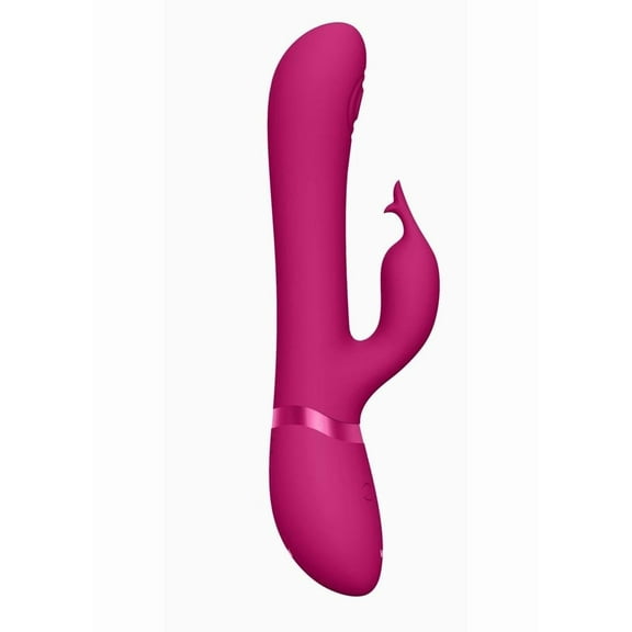 Vive Etsu Rechargeable Silicone Pulse Wave Stimulator G-Spot Rabbit Vibrator, Pink
