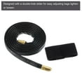 thumbnail image 3 of Unique Bargains 85.5cm/33.7' PU Leather Drawstring Pull String Purse Strap for Bucket Bag, Black, 3 of 5