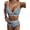 Blue Lemon Blossom, variant on Womens Swimsuits Sets Bikinis Sets 2 Piece Tummy Control Bathing Suits High Waisted Swimwear Floral Swimming Suits Push Up Beach Vacation Outfits Green Floral L