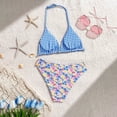 thumbnail image 5 of lnmuld Girls 2 Piece Sleeveless Rash Guard Swimsuit Set UPF 50+ Color:Blue,Size:11-12 Years, 5 of 5
