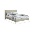 thumbnail image 3 of Meridian Furniture Gallo Beige Vegan Leather Full Bed, 3 of 9