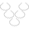 thumbnail image 3 of Pcs Wave Shape Slicked-back Hair Invisible Outdoor Sports Antiskid Headband Fashion Slicked Back Hair Band (Black), 3 of 5