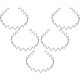 thumbnail image 3 of Pcs Wave Shape Slicked-back Hair Invisible Outdoor Sports Antiskid Headband Fashion Slicked Back Hair Band (Black), 3 of 5