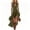 Green, variant on AJGRHE Womens Linen Halter Neck Dress, Tie Back Straps High Low Ruffle Hem Western Style Casual Daily Wear Green S