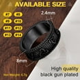 thumbnail image 3 of ORUYROP Men Vintage Celtic Rings, Can Engrave, Stainless Steel/Gold Plated/Black (Send Gift Box), 3 of 7