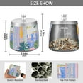 thumbnail image 2 of Yayeee Ashtray with Lid for Cigarette Smokeless Stainless Steel Home Ash Holder, Seaside Boat, 2 of 7