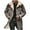Gray, variant on Miluxas Mens Faux Leather Jacket Cozy Sherpa Fleece Lined Bomber Jackets Winter Coat Suede Faux Fur Trench Coat