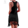 thumbnail image 2 of Gustave Women Summer Sleeveless Dresses with Tassels Tank Top Tunic Dress Casual Mini Sundress Beach Cover Up "Black, L", 2 of 8