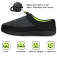 thumbnail image 6 of VONMAY Men's Slippers House Shoes Anti-skid Slippers Memory Foam Indoor Outdoor, 6 of 6