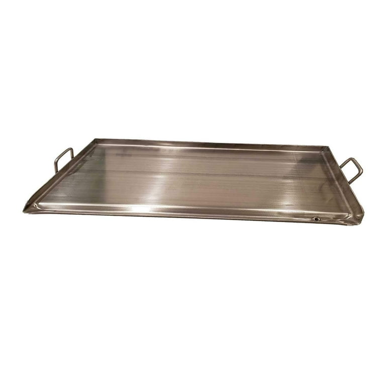 ARC FR2121 8 Stainless Steel Tortillas Comal Square Griddle Pan with  Double Handle 