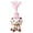 Pink, variant on Ethnic Lamb Plush Uyghur Hat Sheep Figurine, Cozy Fluffy Silent Stuffed Lamb Toy With Ornamental Trim, Versatile Home Decor Accessory For Console Tables, Dorm Shelves And Holiday Themed Arrangements