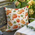 thumbnail image 3 of Throw Pillow Covers, Fall Orange Pumpkins Decorative Throw Pillow Covers 18x18 Inch, Autumn Maple Thanksgiving Retro Country Square Linen Pillow Cases for Couch/Living Room/Sofa, 3 of 9