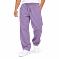 thumbnail image 7 of Purple Boys Sweatpants size 10-12, Drawstring Elastic Waist Kids Joggers with Pockets, Straight Leg Casual Sweat Pants for School Active Wear, 7 of 7