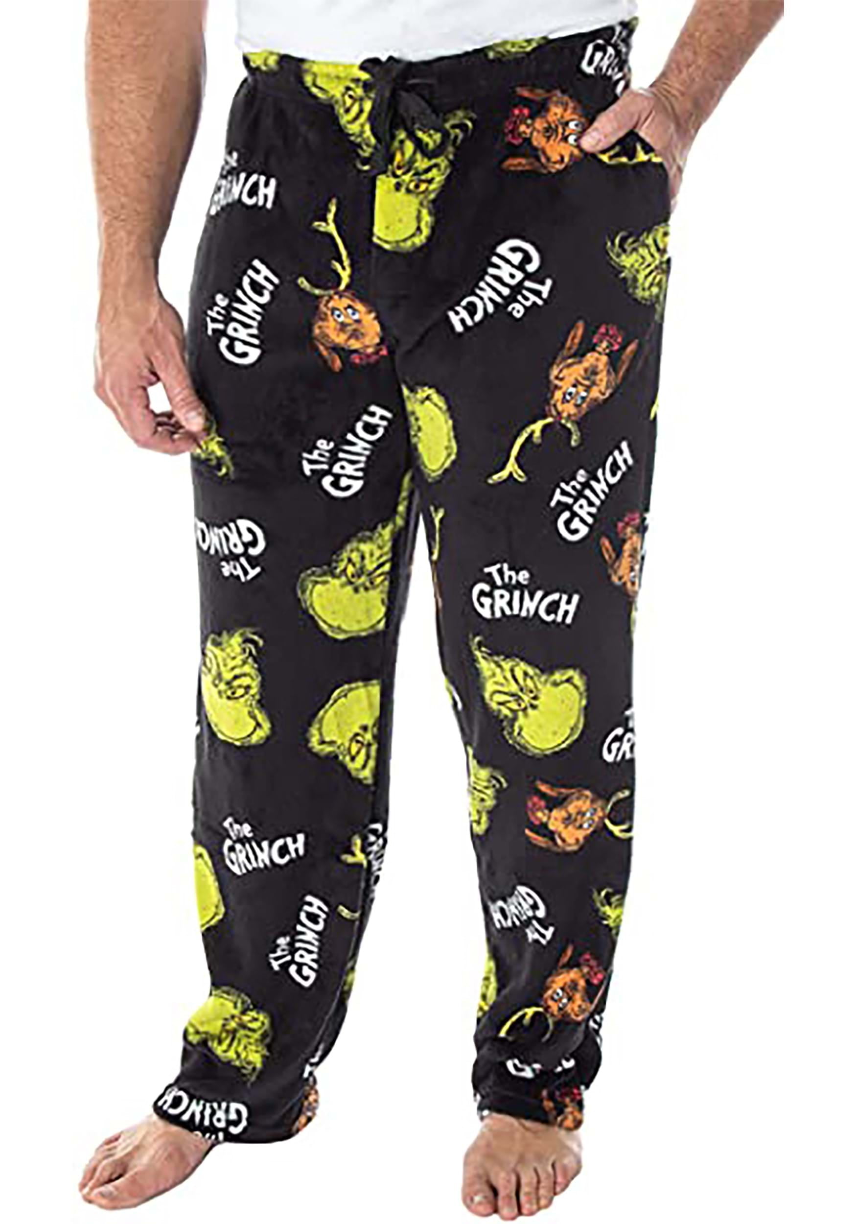 Men's Grinch \u0026 Max Plush Sleep Pants 