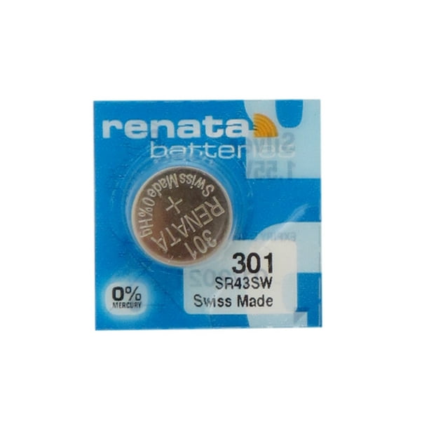 301 / 386 / SR43SW Renata Bouton d'Oxyde d'Argent Batterie