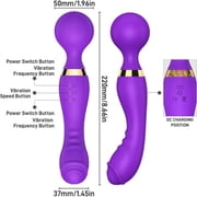 Dual Head Handheld Electric Massager, Lightweight High-Frequency Vibration for Home or Travel