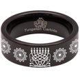 thumbnail image 5 of Menorah Tungsten Carbide Ring, 5 of 9